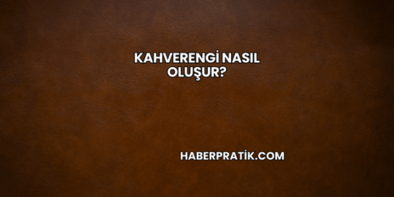 Kahverengi Nasıl Oluşur?