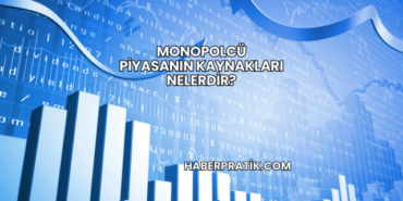 Monopolcü Piyasanın Kaynakları Nelerdir?