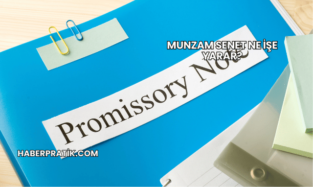 Munzam Senet Ne İşe Yarar?