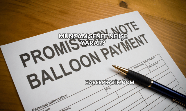 Munzam Senet Ne İşe Yarar?