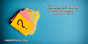 Rüyada Derede Balık Sürüsü Görmek Ne Anlama Gelir?