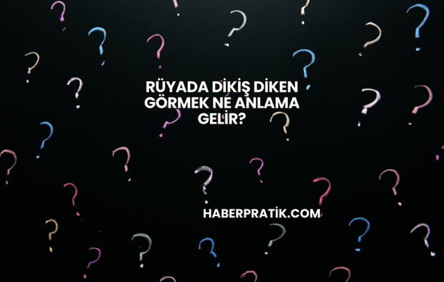 Rüyada Dikiş Diken Görmek Ne Anlama Gelir?