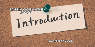 Tanıtım Yazısı Satın Almak