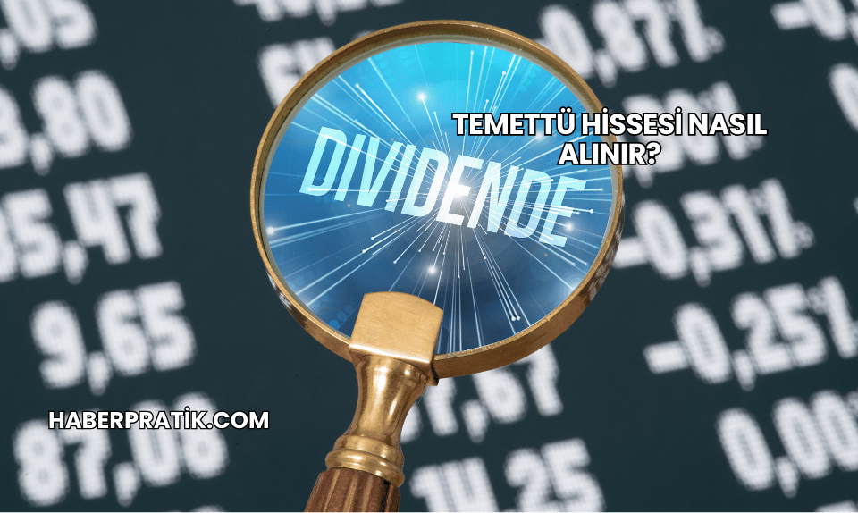 Temettü Hissesi Nasıl Alınır?